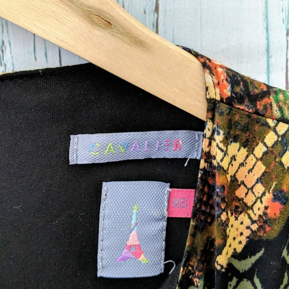 3/$20 Cavalier Snake Print Pleat Front Midi Dress - Picture 5 of 8